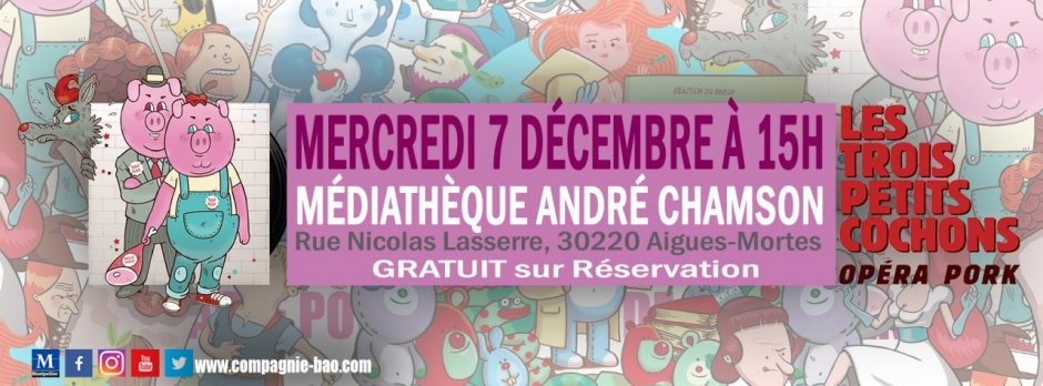 L'Opéra Pork de Noël à La Médiathèque André Chamson